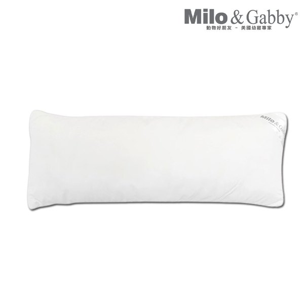 Milo & Gabby 動物好朋友-超細纖維防蟎抗菌銀離子長條抱枕-枕心