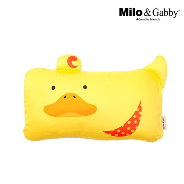 Milo & Gabby 動物好朋友-mini枕頭套(Duke小鴨)