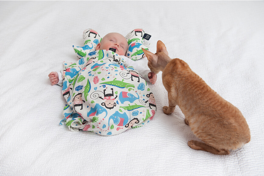 嬰兒包巾紗布巾帶給寶貝安全感